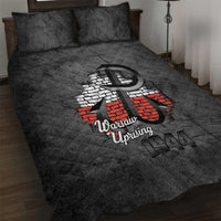 Warsaw Uprising 1944 Poland Quilt Bed Set Polish Anchor Kotwica