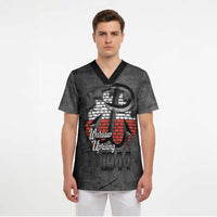 Warsaw Uprising 1944 Poland Scrub Top Polish Anchor Kotwica