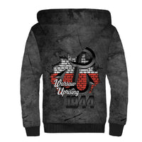 Warsaw Uprising 1944 Poland Sherpa Hoodie Polish Anchor Kotwica