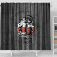 Warsaw Uprising 1944 Poland Shower Curtain Polish Anchor Kotwica