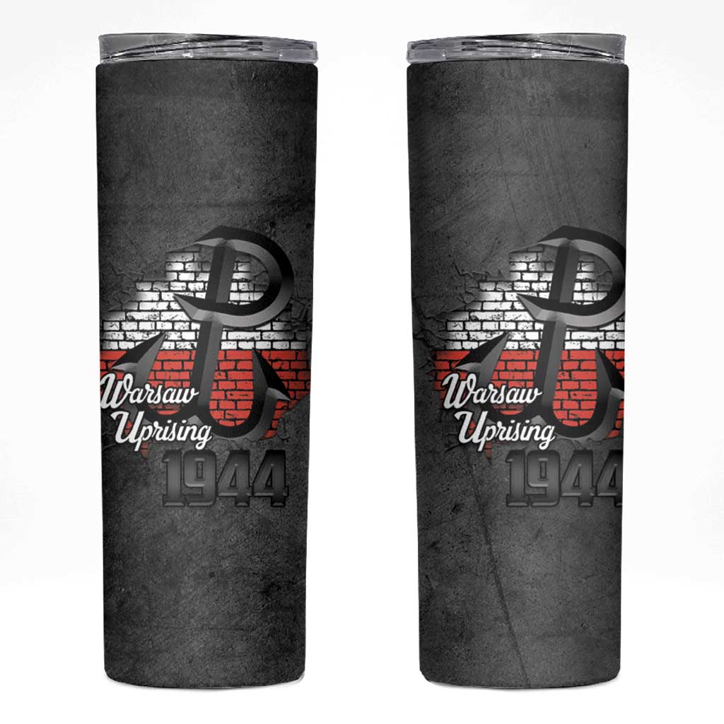Warsaw Uprising 1944 Poland Skinny Tumbler Polish Anchor Kotwica