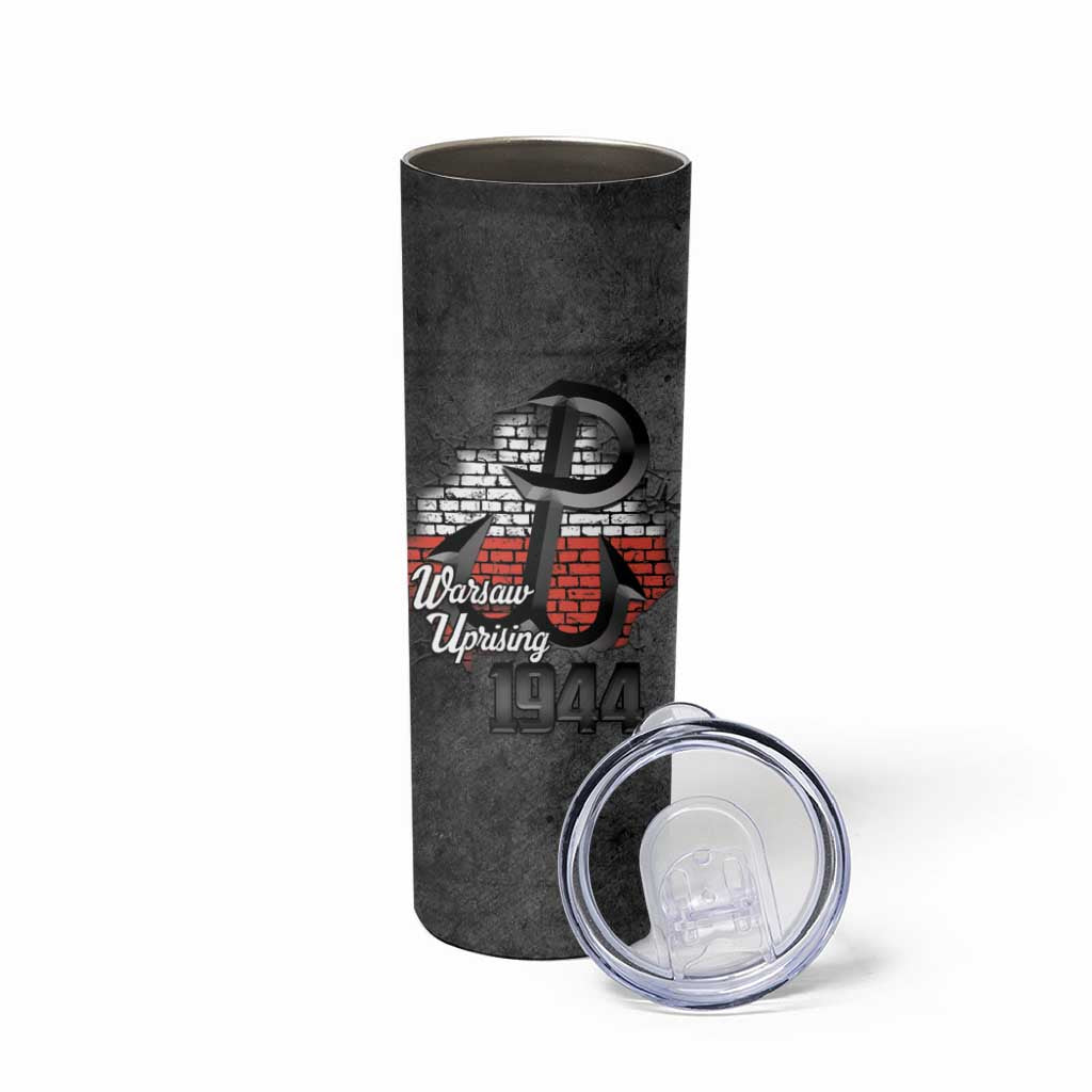 Warsaw Uprising 1944 Poland Skinny Tumbler Polish Anchor Kotwica