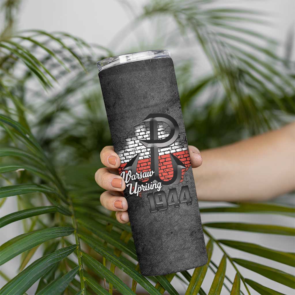 Warsaw Uprising 1944 Poland Skinny Tumbler Polish Anchor Kotwica