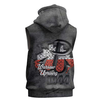 Warsaw Uprising 1944 Poland Sleeveless Hoodie Polish Anchor Kotwica