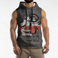 Warsaw Uprising 1944 Poland Sleeveless Hoodie Polish Anchor Kotwica