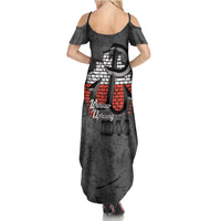 Warsaw Uprising 1944 Poland Summer Maxi Dress Polish Anchor Kotwica