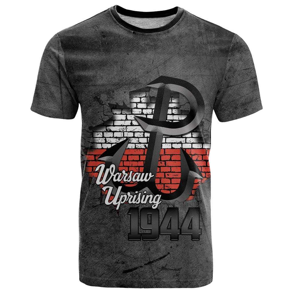 Warsaw Uprising 1944 Poland T Shirt Polish Anchor Kotwica