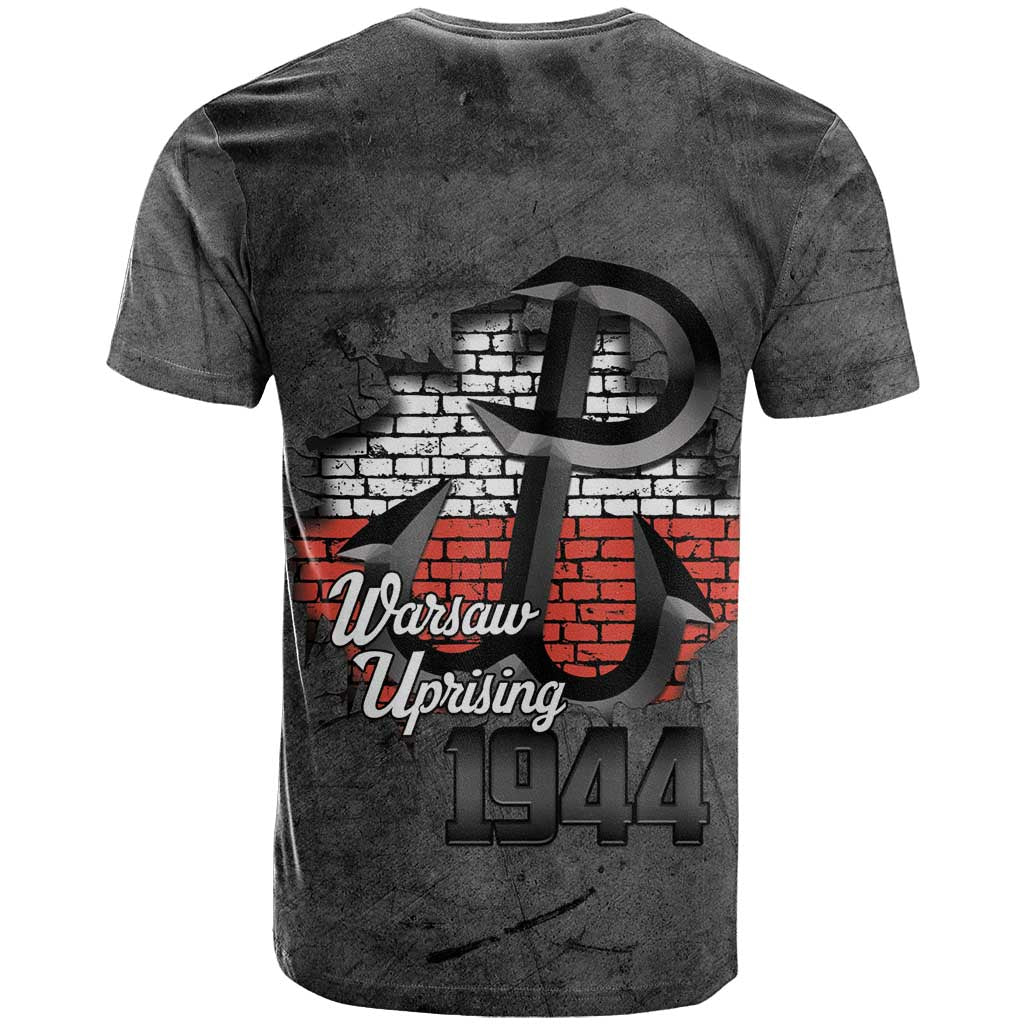 Warsaw Uprising 1944 Poland T Shirt Polish Anchor Kotwica