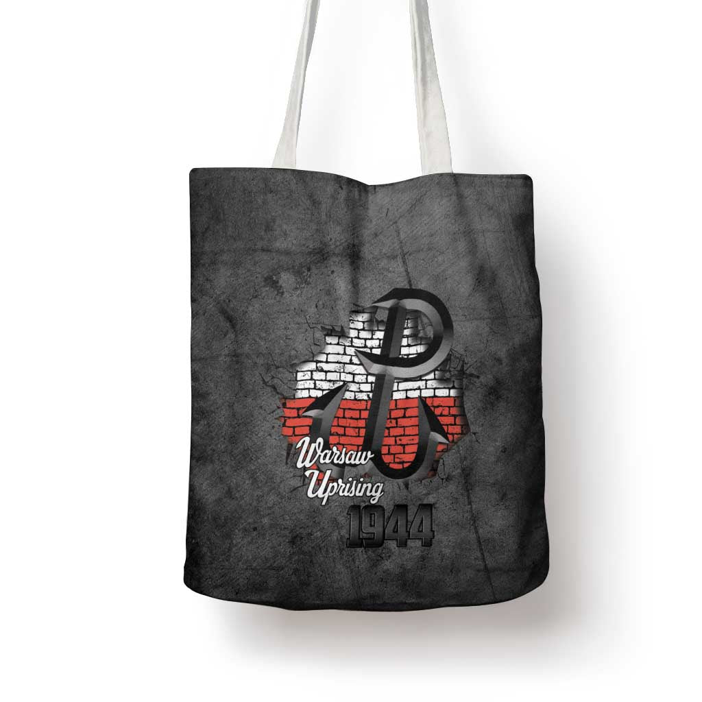 Warsaw Uprising 1944 Poland Tote Bag Polish Anchor Kotwica