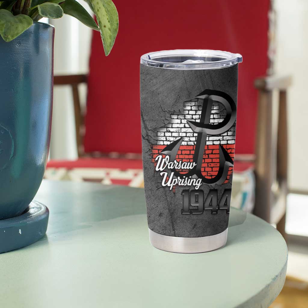 Warsaw Uprising 1944 Poland Tumbler Cup Polish Anchor Kotwica