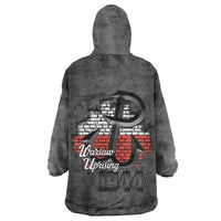 Warsaw Uprising 1944 Poland Wearable Blanket Hoodie Polish Anchor Kotwica