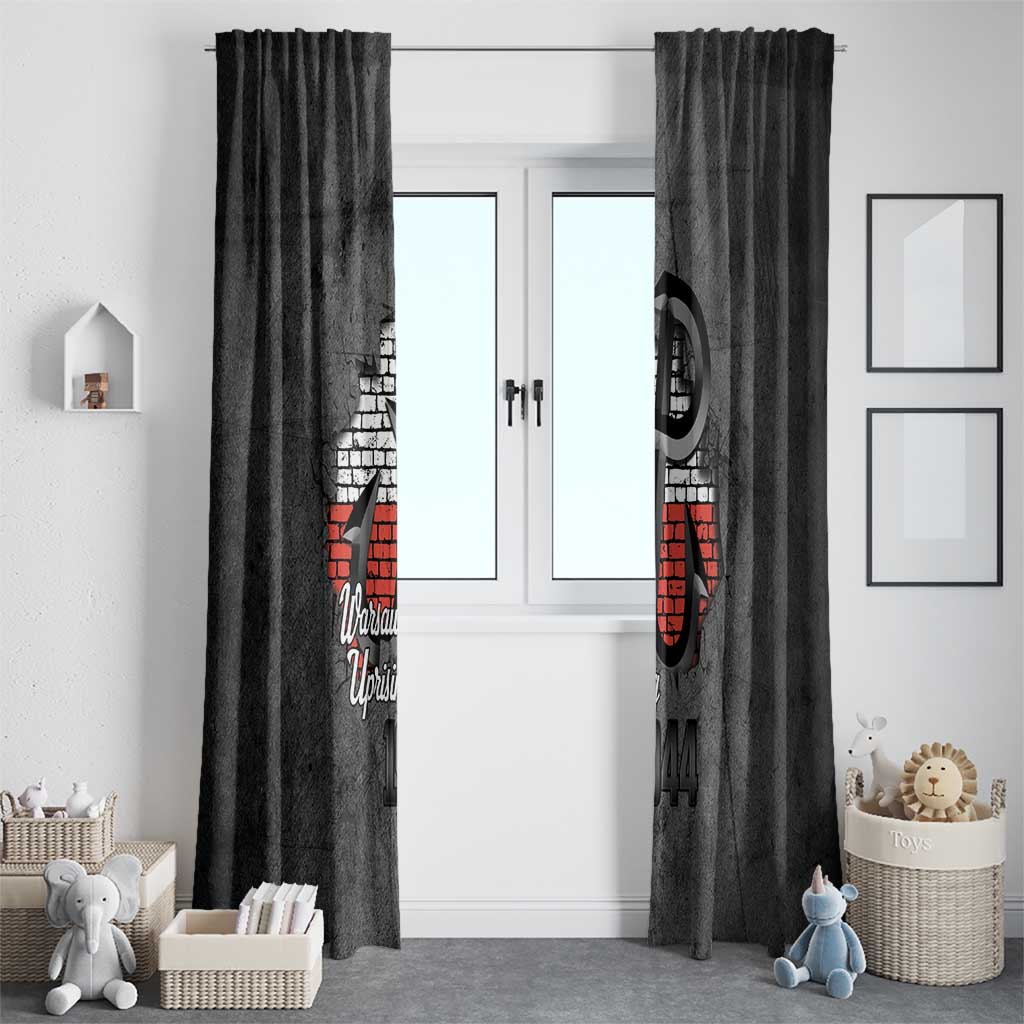 Warsaw Uprising 1944 Poland Window Curtain Polish Anchor Kotwica