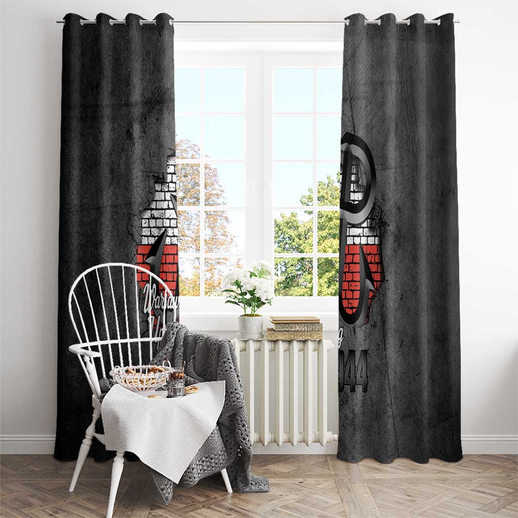 Warsaw Uprising 1944 Poland Window Curtain Polish Anchor Kotwica