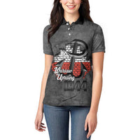 Warsaw Uprising 1944 Poland Women Polo Shirt Polish Anchor Kotwica