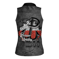 Warsaw Uprising 1944 Poland Women Sleeveless Polo Shirt Polish Anchor Kotwica