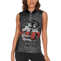 Warsaw Uprising 1944 Poland Women Sleeveless Polo Shirt Polish Anchor Kotwica