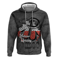 Warsaw Uprising 1944 Poland Zip Hoodie Polish Anchor Kotwica