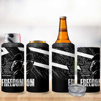 South Africa Freedom Day 4 in 1 Can Cooler Tumbler Nelson Mandela With Map