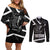 South Africa Freedom Day Couples Matching Off Shoulder Short Dress and Long Sleeve Button Shirt Nelson Mandela With Map