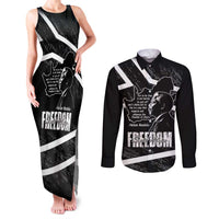 South Africa Freedom Day Couples Matching Tank Maxi Dress and Long Sleeve Button Shirt Nelson Mandela With Map