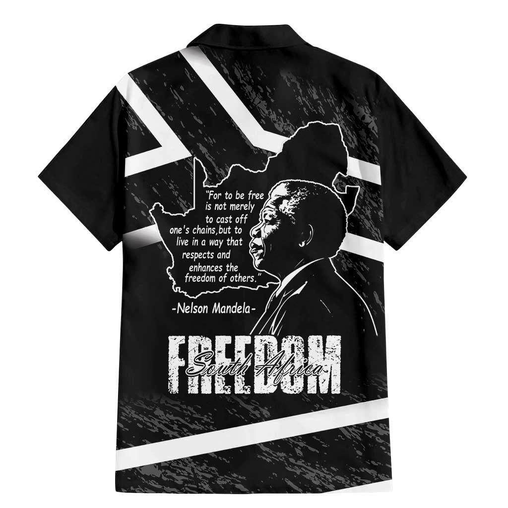 South Africa Freedom Day Family Matching Mermaid Dress and Hawaiian Shirt Nelson Mandela With Map