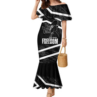 South Africa Freedom Day Family Matching Mermaid Dress and Hawaiian Shirt Nelson Mandela With Map