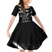 South Africa Freedom Day Family Matching Off Shoulder Short Dress and Hawaiian Shirt Nelson Mandela With Map