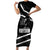South Africa Freedom Day Family Matching Short Sleeve Bodycon Dress and Hawaiian Shirt Nelson Mandela With Map