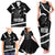 South Africa Freedom Day Family Matching Tank Maxi Dress and Hawaiian Shirt Nelson Mandela With Map