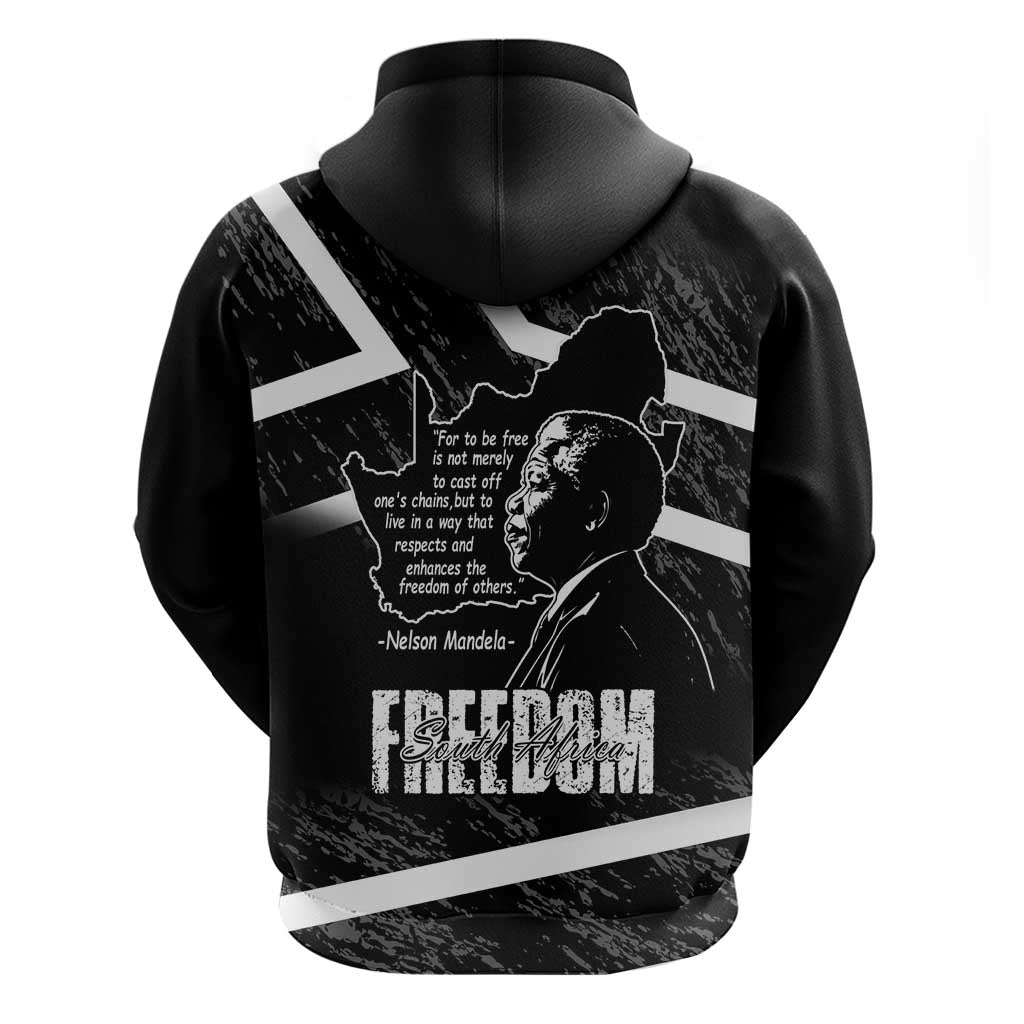 South Africa Freedom Day Hoodie Nelson Mandela With Map