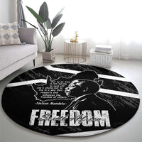 South Africa Freedom Day Round Carpet Nelson Mandela With Map