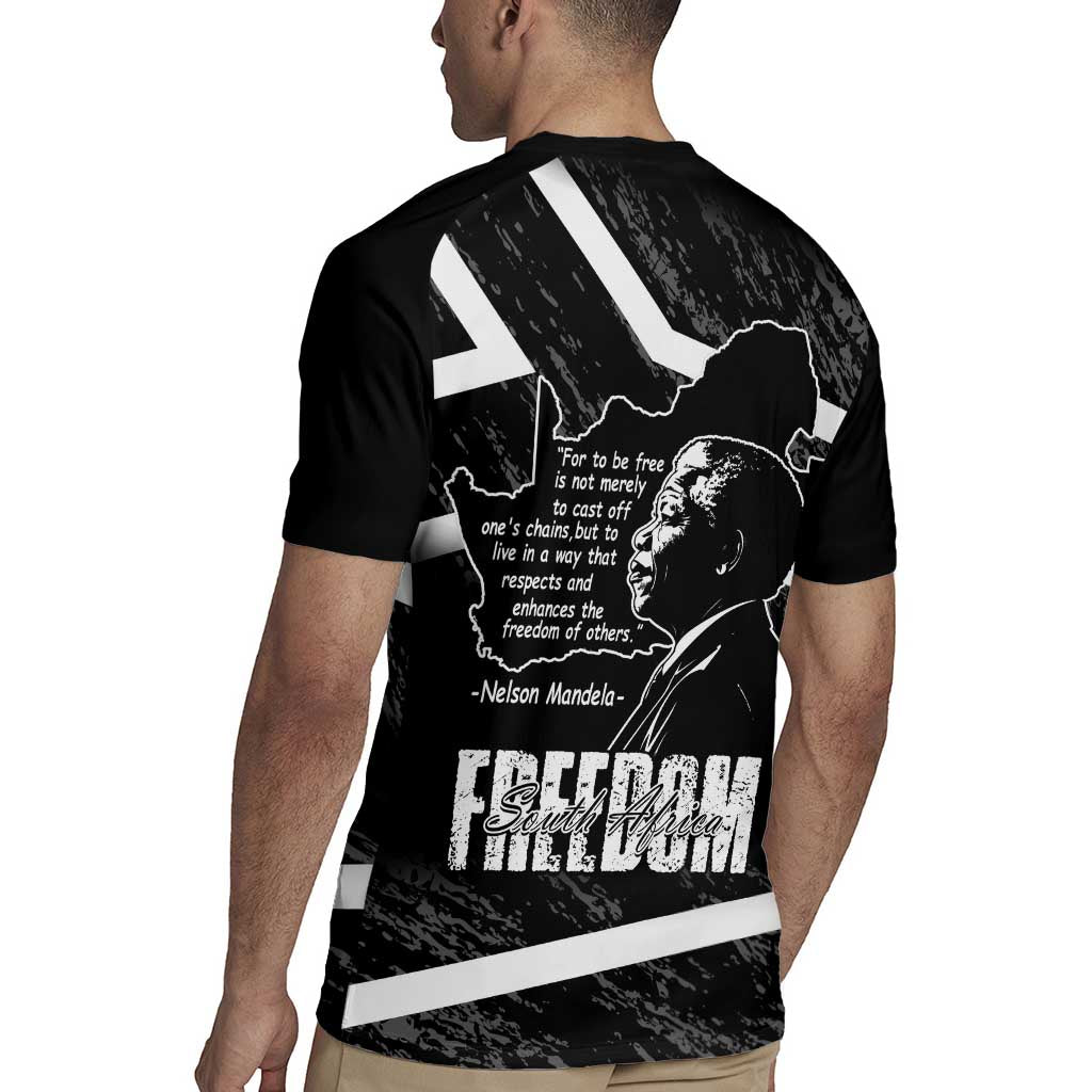 South Africa Freedom Day Rugby Jersey Nelson Mandela With Map