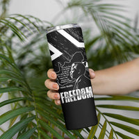 South Africa Freedom Day Skinny Tumbler Nelson Mandela With Map
