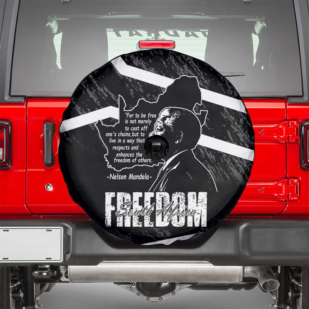 South Africa Freedom Day Spare Tire Cover Nelson Mandela With Map