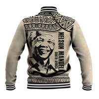 South Africa Nelson Mandela - Father Of Nation Baseball Jacket Vintage African Pattern