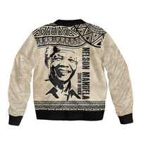 South Africa Nelson Mandela - Father Of Nation Bomber Jacket Vintage African Pattern