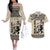 South Africa Nelson Mandela - Father Of Nation Couples Matching Off The Shoulder Long Sleeve Dress and Hawaiian Shirt Vintage African Pattern