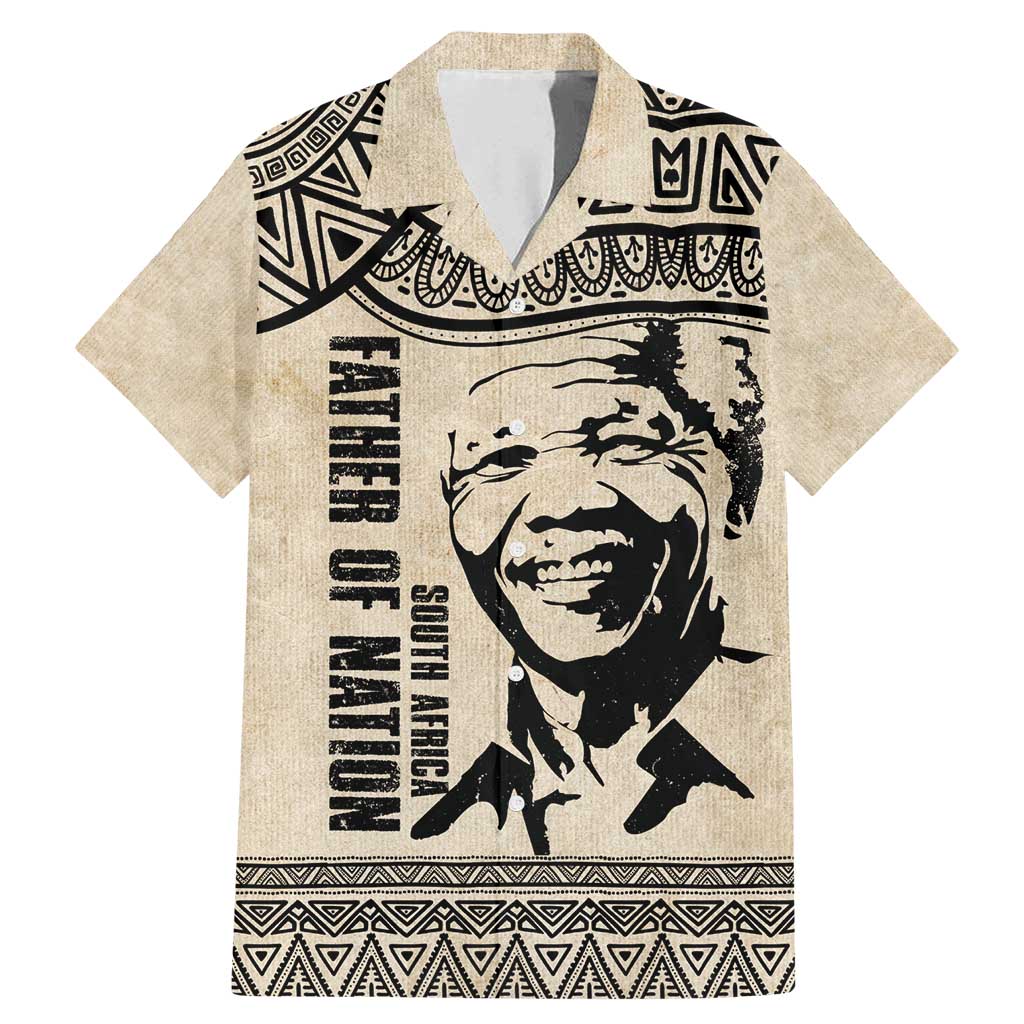 South Africa Nelson Mandela - Father Of Nation Family Matching Mermaid Dress and Hawaiian Shirt Vintage African Pattern