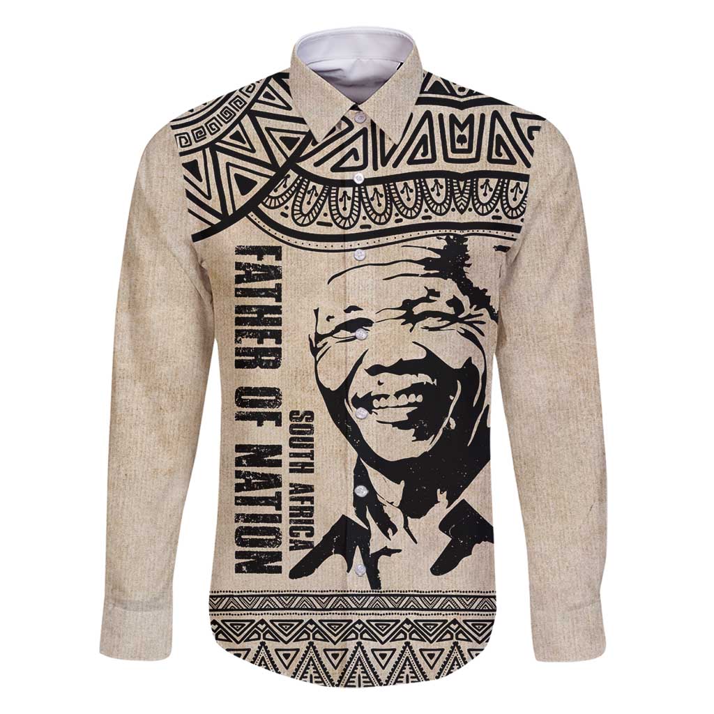 South Africa Nelson Mandela - Father Of Nation Family Matching Mermaid Dress and Hawaiian Shirt Vintage African Pattern