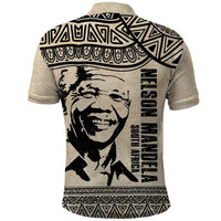 South Africa Nelson Mandela - Father Of Nation Polo Shirt Vintage African Pattern