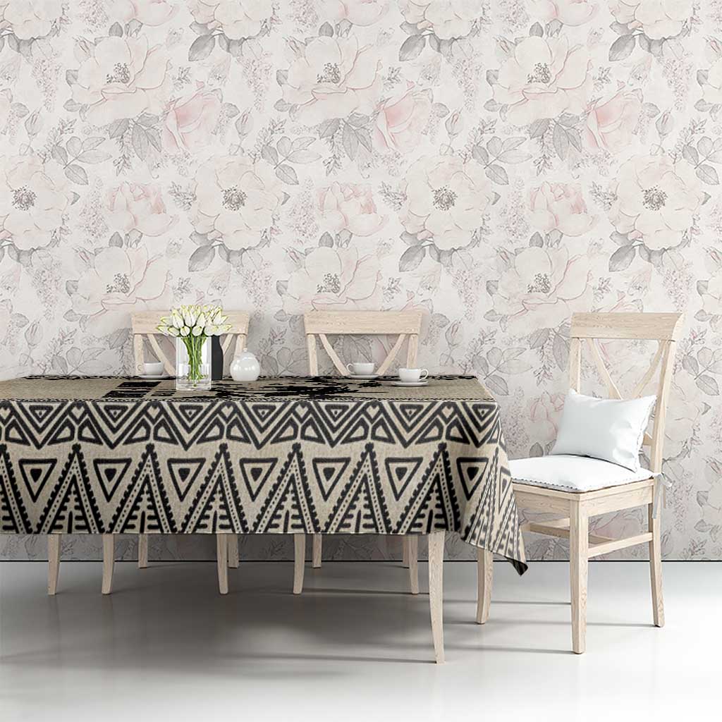 South Africa Nelson Mandela - Father Of Nation Tablecloth Vintage African Pattern