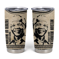 South Africa Nelson Mandela - Father Of Nation Tumbler Cup Vintage African Pattern