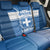 Custom Greece Football Back Car Seat Cover Go Ethniki Coat Of Arms Style
