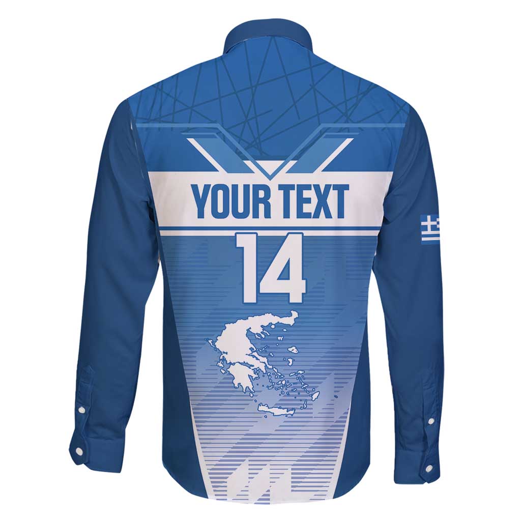 Custom Greece Football Family Matching Long Sleeve Bodycon Dress and Hawaiian Shirt Go Ethniki Coat Of Arms Style