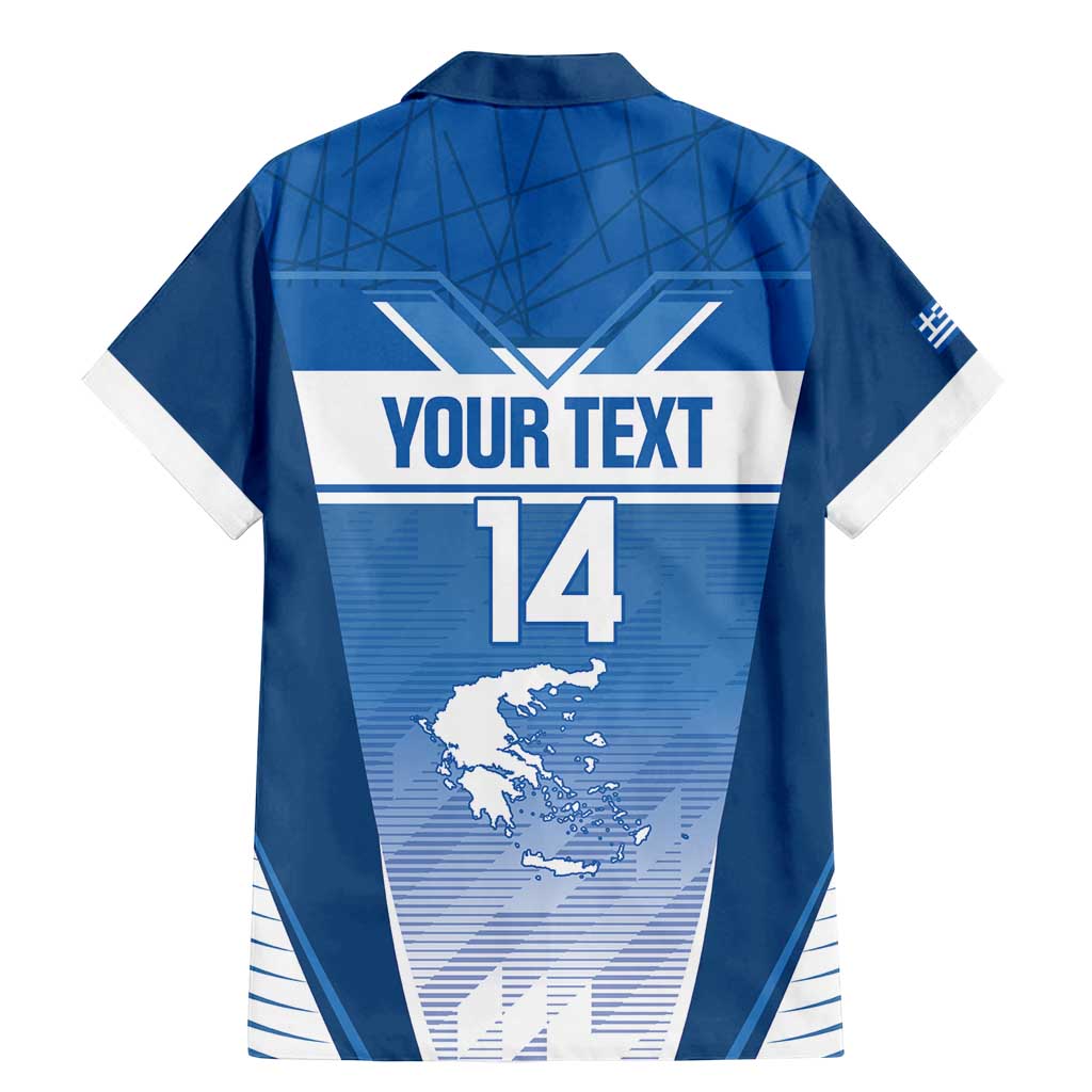 Custom Greece Football Family Matching Mermaid Dress and Hawaiian Shirt Go Ethniki Coat Of Arms Style