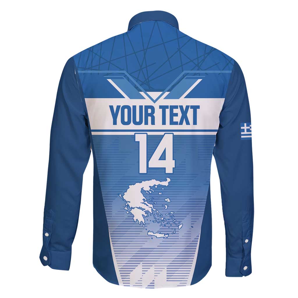 Custom Greece Football Family Matching Short Sleeve Bodycon Dress and Hawaiian Shirt Go Ethniki Coat Of Arms Style