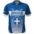 Custom Greece Football Polo Shirt Go Ethniki Coat Of Arms Style