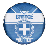 Custom Greece Football Spare Tire Cover Go Ethniki Coat Of Arms Style
