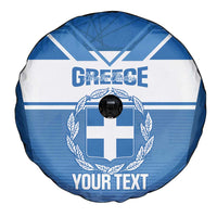 Custom Greece Football Spare Tire Cover Go Ethniki Coat Of Arms Style