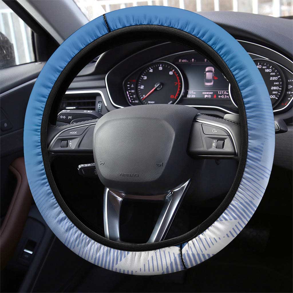 Greece Football Steering Wheel Cover Go Ethniki Coat Of Arms Style
